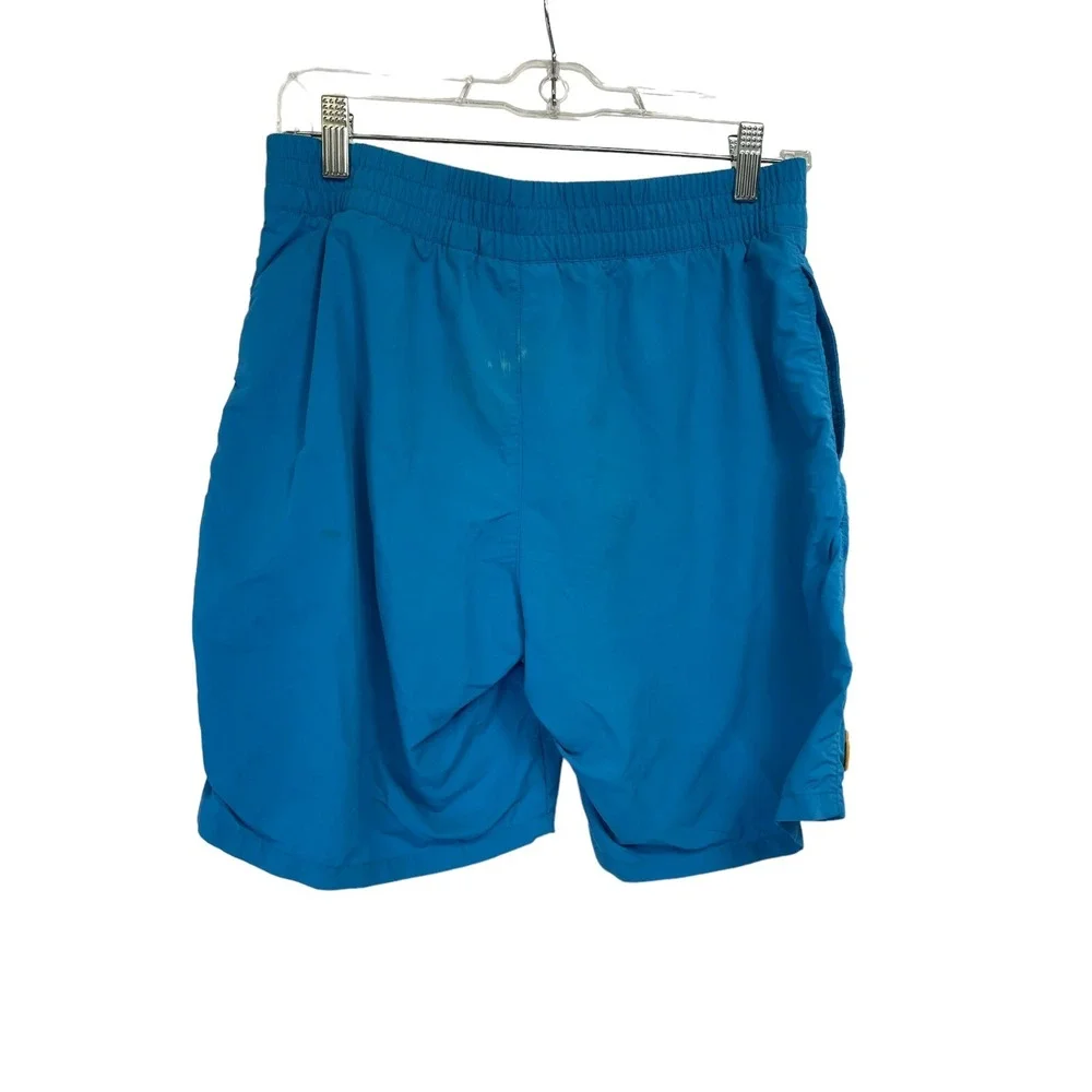 Lacoste Drawcord Elastic Waist Blue Mens Sz Small Blue Bathing Suit (J37)‎ EUC